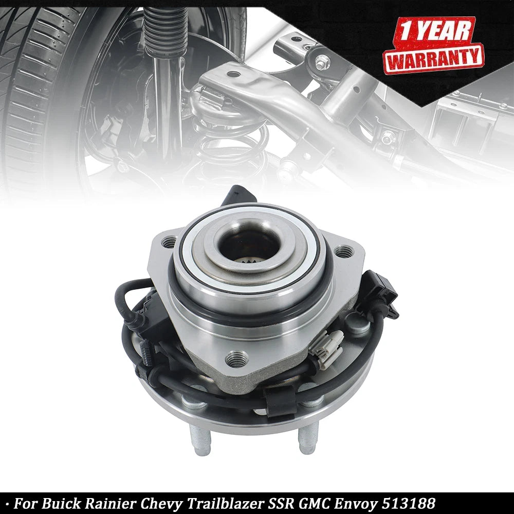 Front Wheel Bearing and Hub for Chevy Trailblazer, GMC Envoy XL (2002–2009)