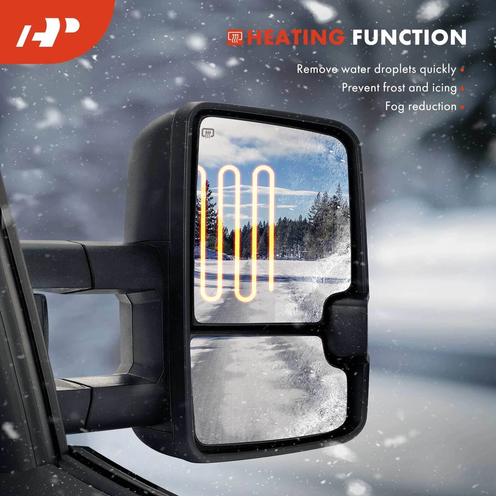 Heated Passenger Upper Power Mirror Glass for Benz Sprinter 2500 (2019-2023)