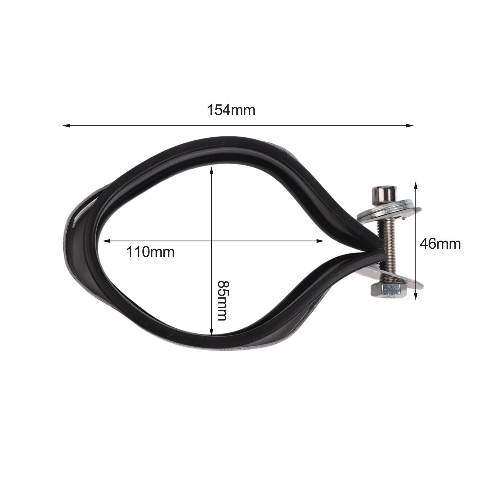 Stainless Steel Exhaust Muffler Clamp for Motorcycle (Compatible)