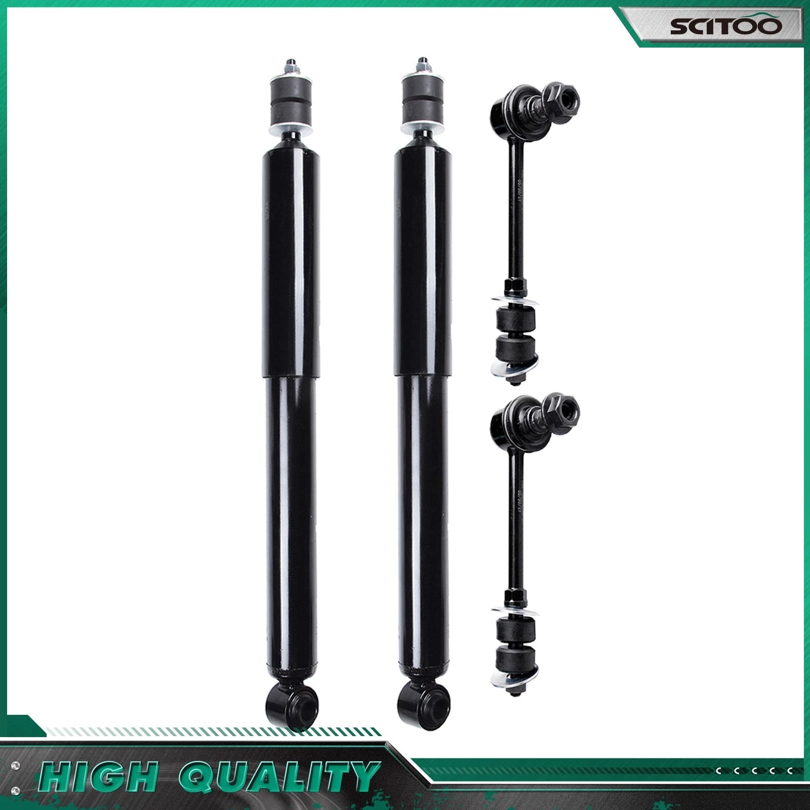 Set of 2 Shocks & Sway Bars for Toyota 4Runner FJ Cruiser