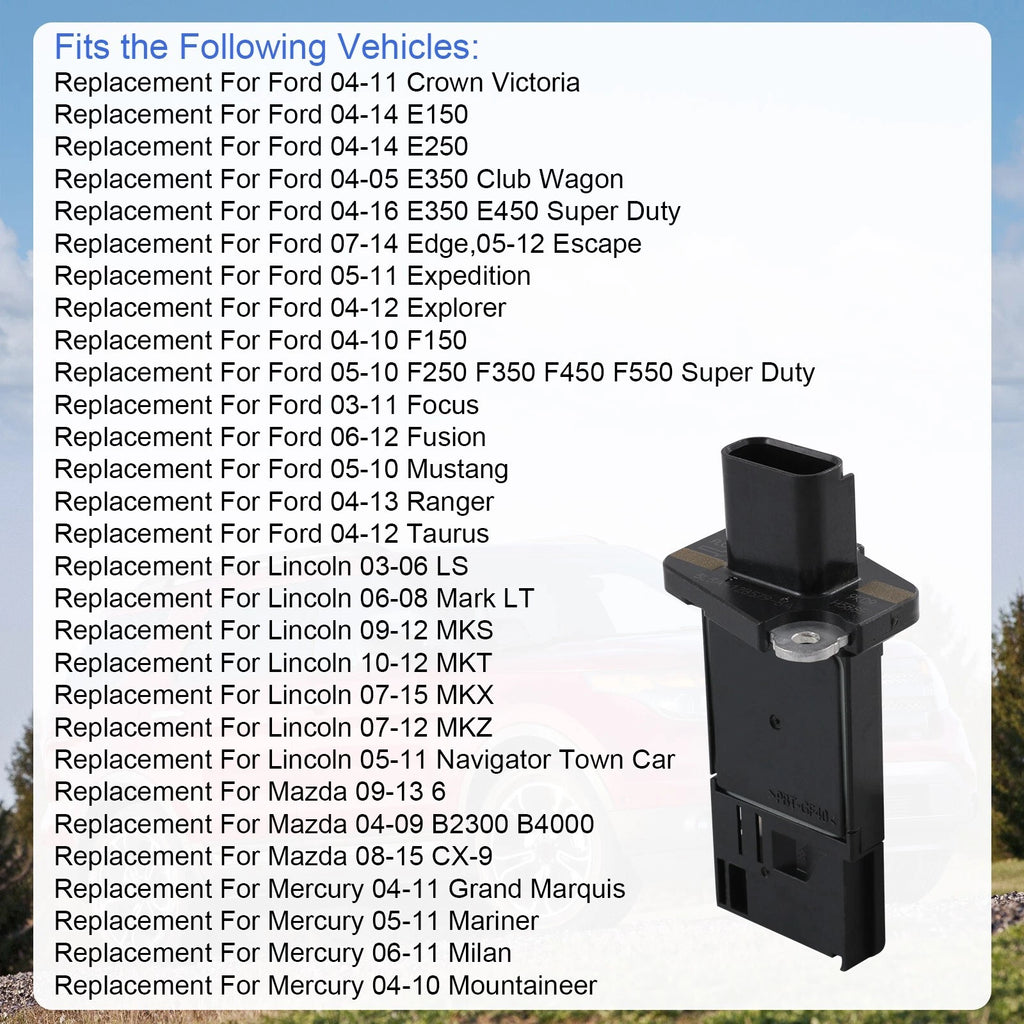 Mass Air Flow Meter for Ford Lincoln Mazda Mercury (2000-2006)
