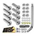 Set of 4 Anti-Theft License Plate Screws for Universal Vehicles