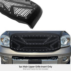 Stainless Laser Cut Black Upper Grille for Ram 1500/2500 (2006-2008)