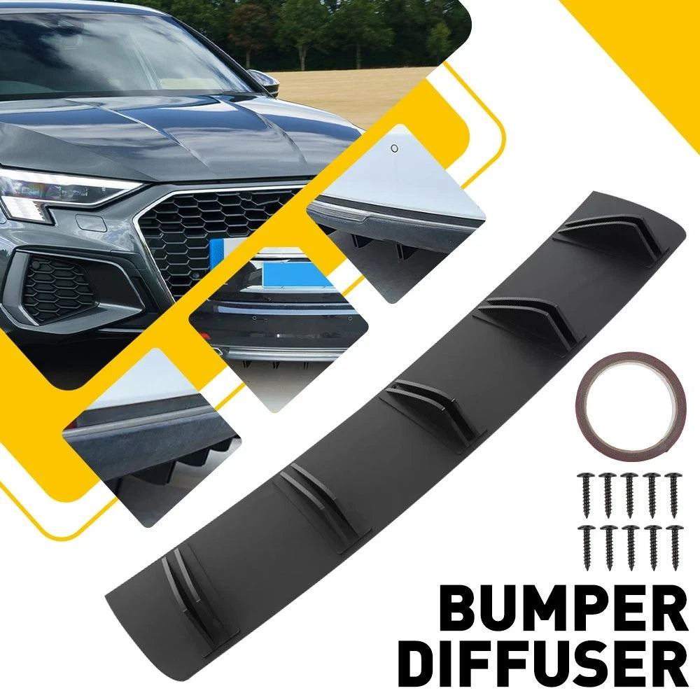 Rear Bumper Lip Diffuser for Nissan - Matte Black