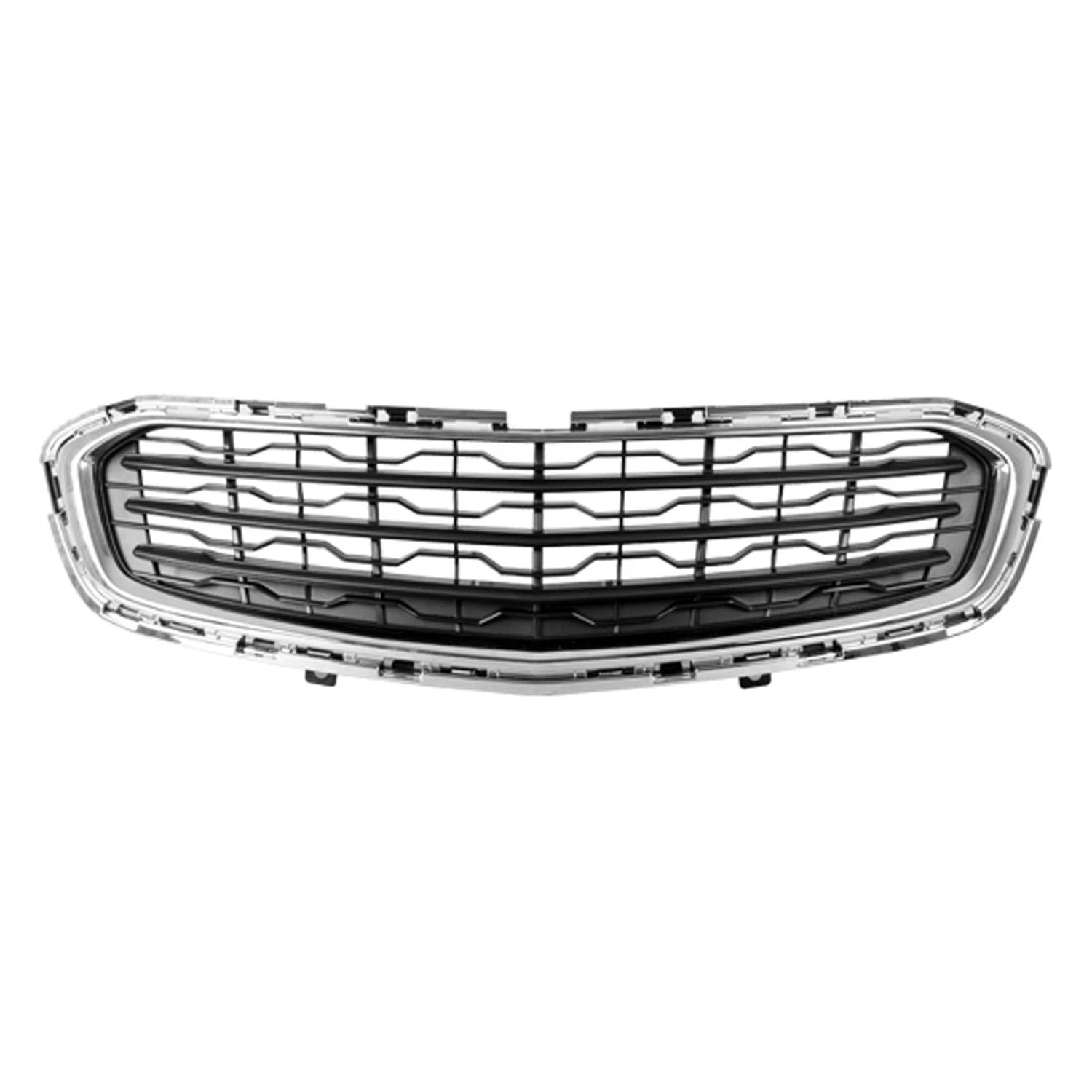Replacement Black Chrome Plastic Front Center Grille (See compatibility Chart)
