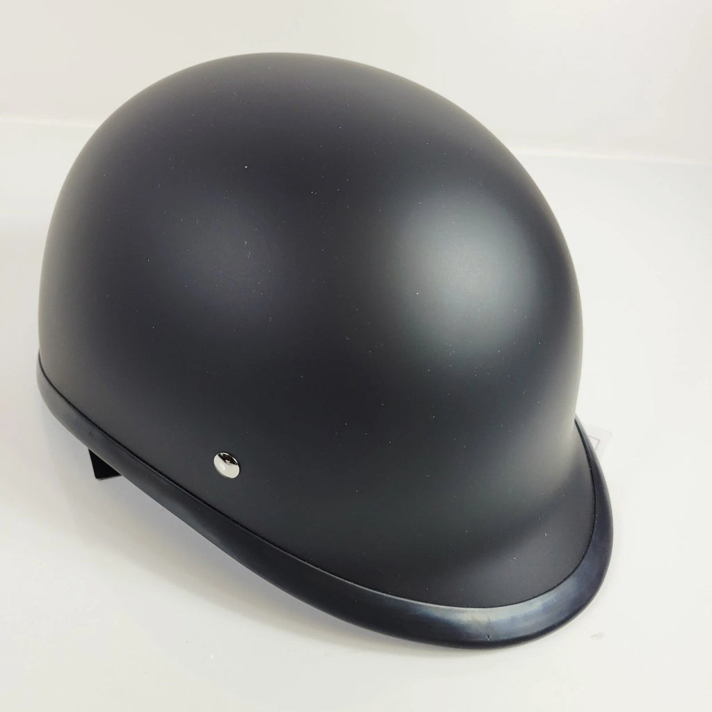 Motorcycle Helmet for Badass Trooper (DOT Certified, Dull Black Matte, Size S)