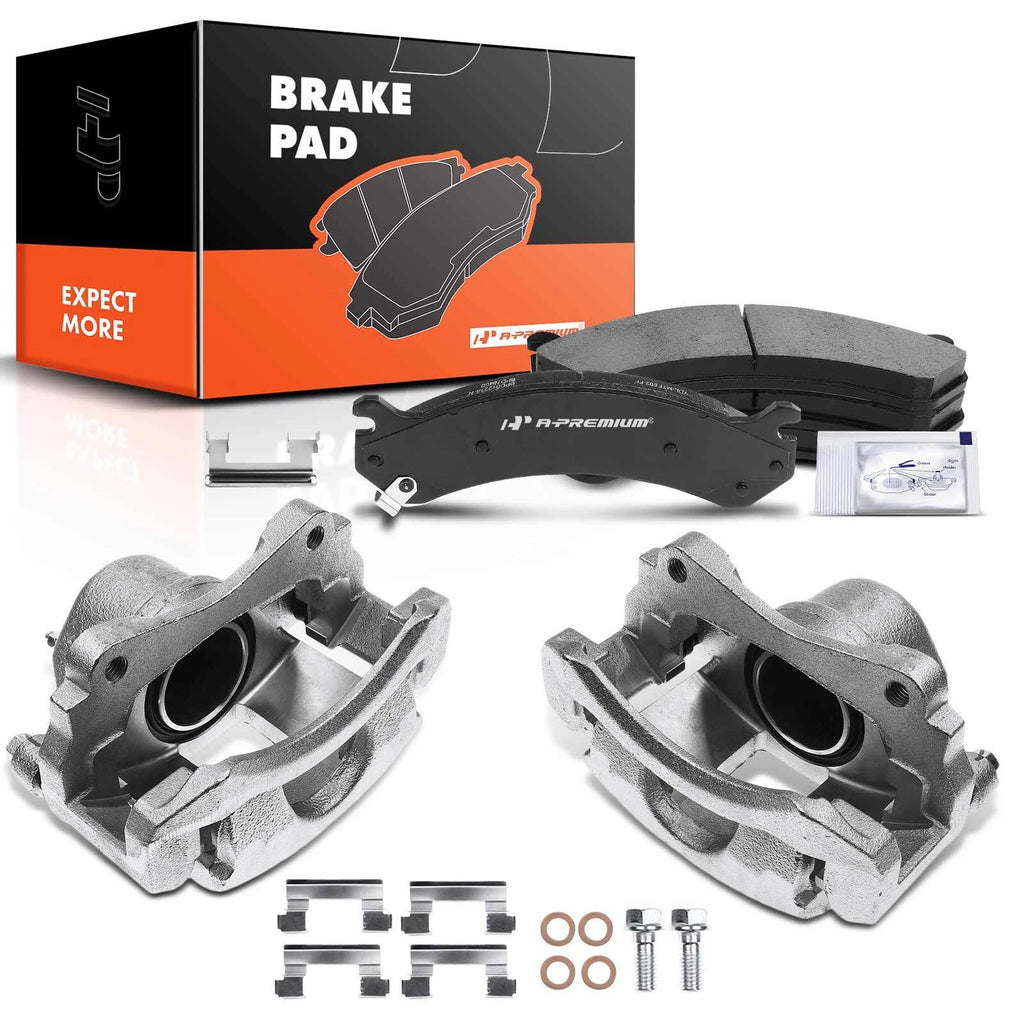 6x Front Brake Calipers & Pads for Cadillac DeVille (2000–2005)