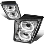 Dual LED Halo Projector Fog Lights for Volvo VN VNL 300 400 740 860 (2003–2017)