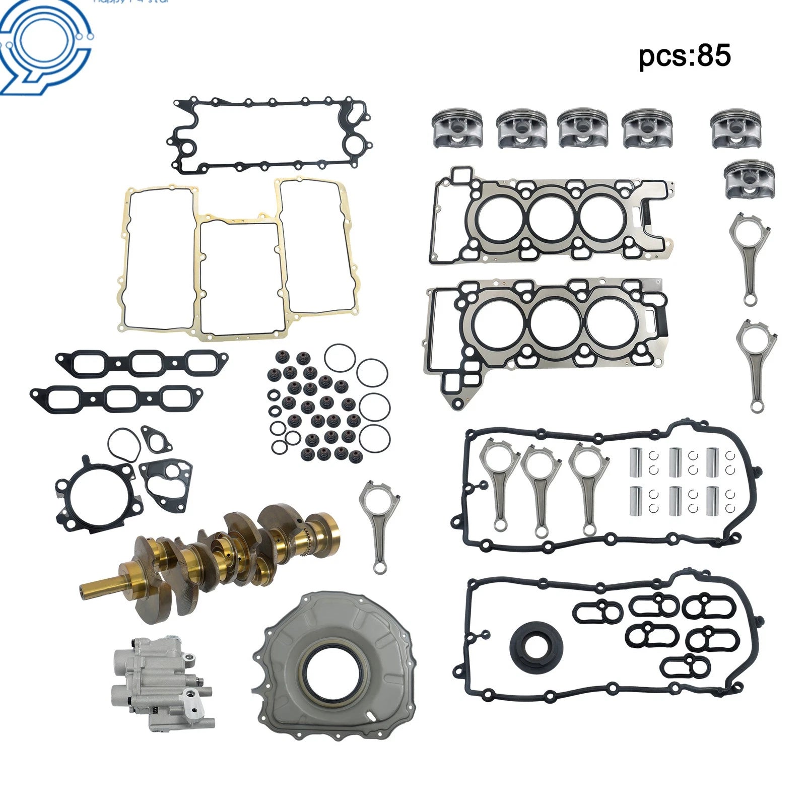 Engine Rebuild Overhaul Kit for Jaguar Land Rover AJ126 3.0L V6 (2010–2015)