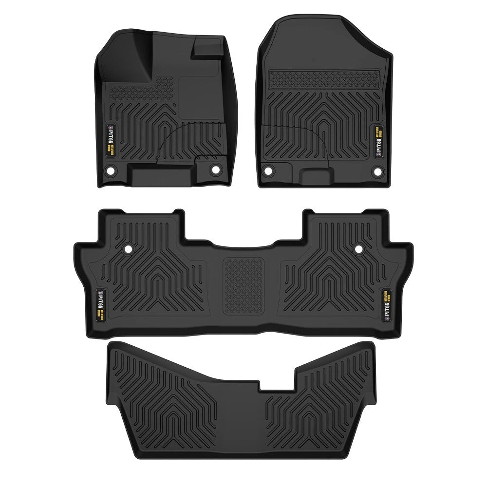 3D Molded TPE Floor Mats for Honda Pilot (2016–2022) All Weather Liners