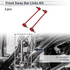 Set of 2 Front Stabilizer Bar Links for Nissan Sentra (2007–2012) No.K750096/K620374