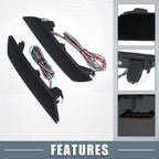 LED Smoked Rear Bumper Reflector Brake Light 33555TR0A51 for Honda Civic (2013–2015)