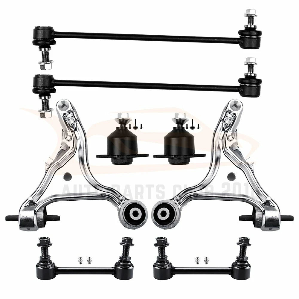 Set of 8 Front Lower Control Arms Ball Joints Sway Bars for Volvo V70 S60 (2001–2007)