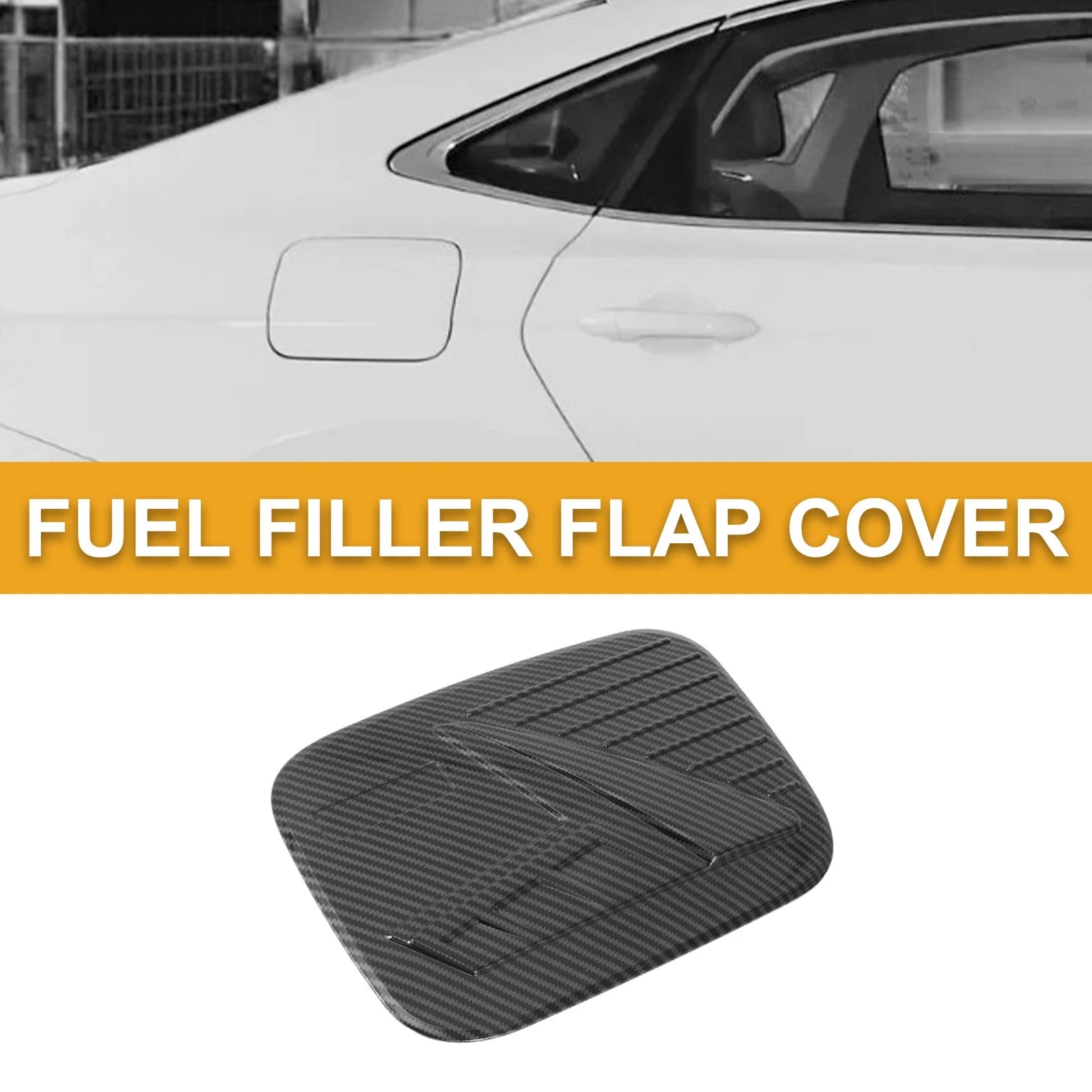 Fuel Tank Door Cap for Honda CR-V (2023–2025) Carbon Fiber Black