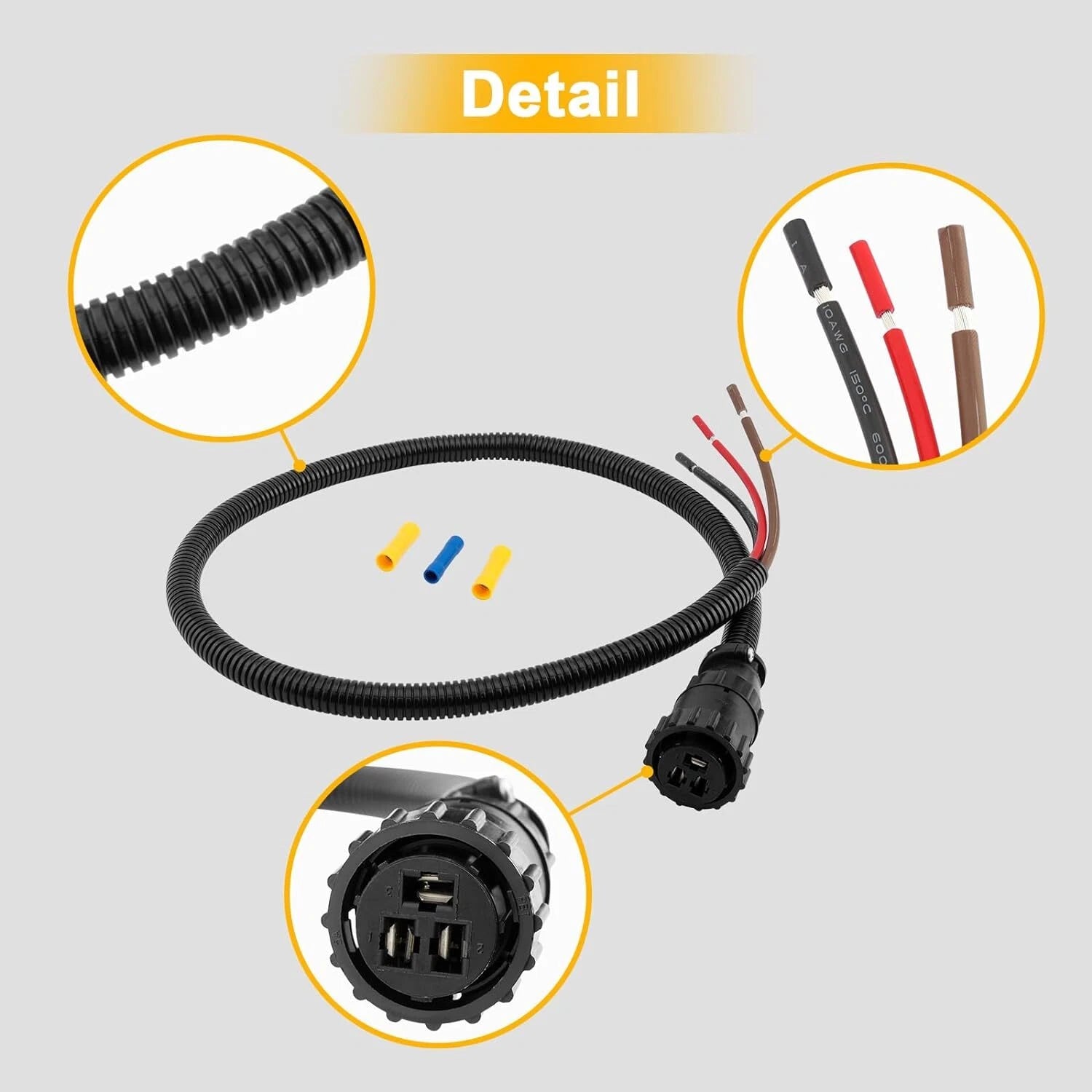 Power Connector Kit for Case IH Tractor Combine Cotton Picker (86511459, 187103A1)