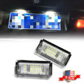 2X Full White LED License Plate Light Kit for BMW 320i 325i 330i (2006–2013)