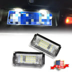 2X Full White LED License Plate Light Kit for BMW 320i 325i 330i (2006–2013)
