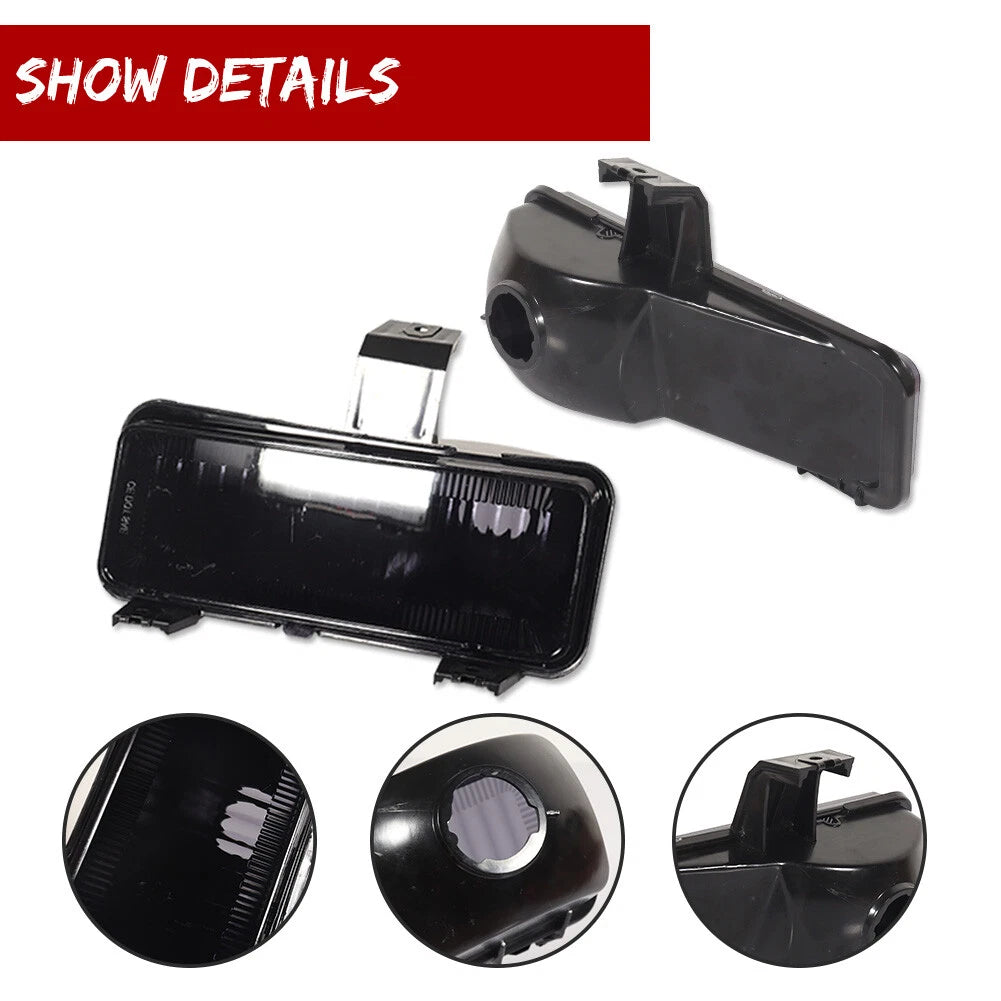 2X Smoked Front Turn Signal Lights for Chevy GMC Pickup Blazer Jimmy (1981–1982)