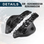 1 Pair Front Bumper Retainer Bracket No. 525360D230/525350D230 for Toyota Yaris (2012–2020)