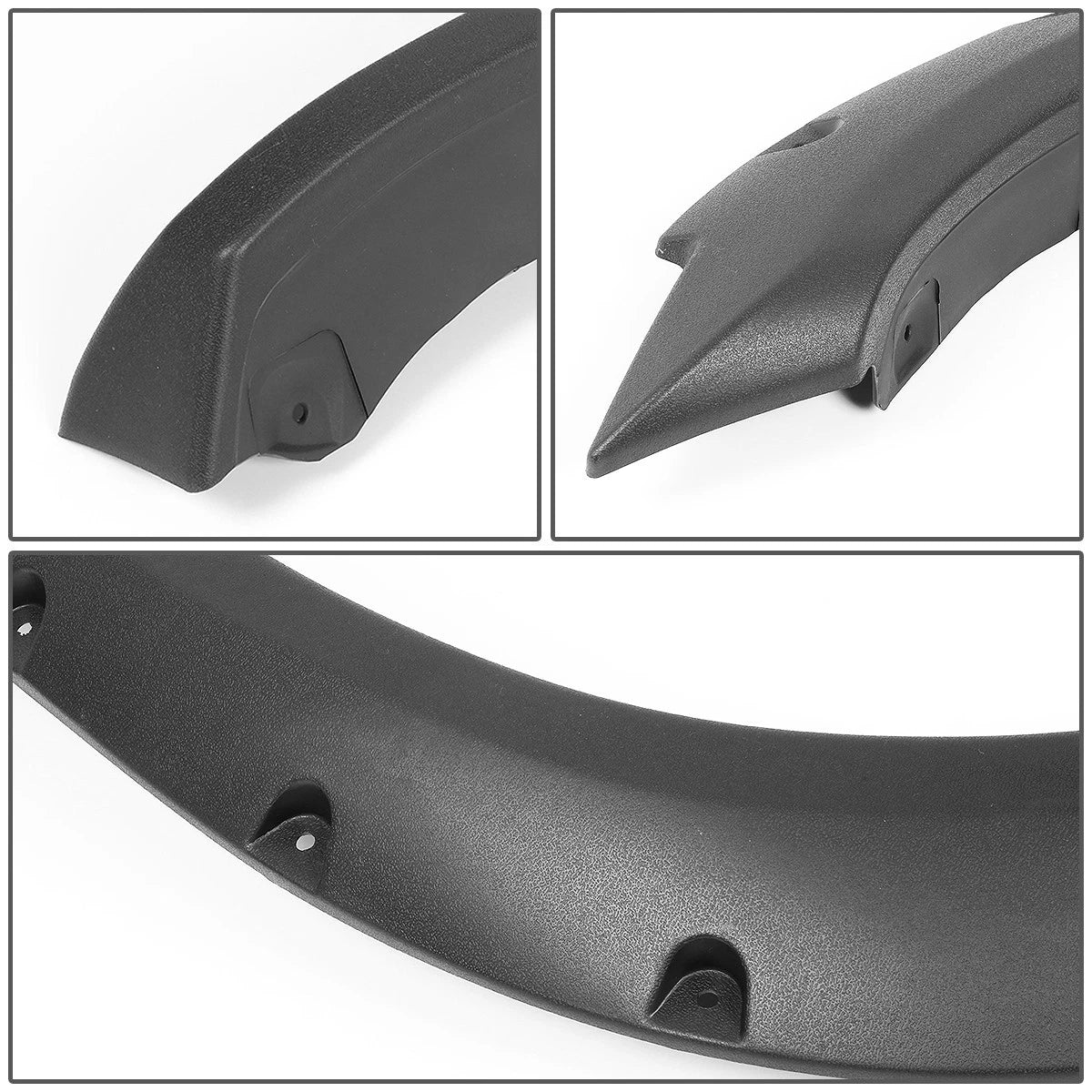 Set of 4 Matte Pocket-Riveted Wheel Fender Flares for Ram Truck (2010–2018)