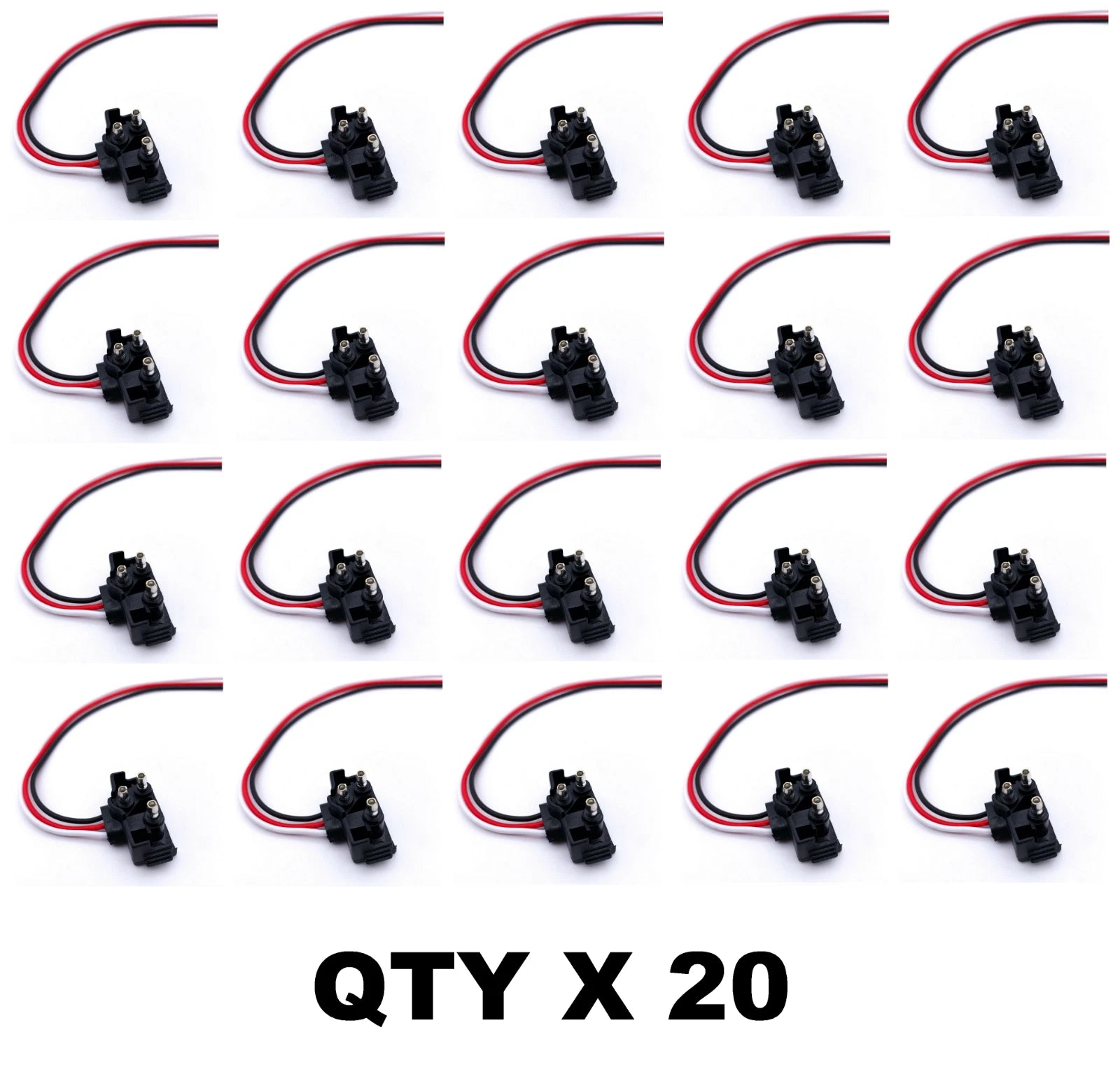 3 Prong Pigtail Trailer Wiring Harness for Stop Turn Tail Light Truck