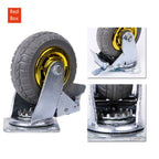 Set of 4 Heavy Duty 6" Swivel Caster Wheels 1000KG Load with Brakes