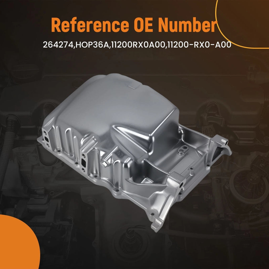 Aluminum Engine Oil Pan for Acura ILX 2.4L (2013–2015) 11200RX0A00