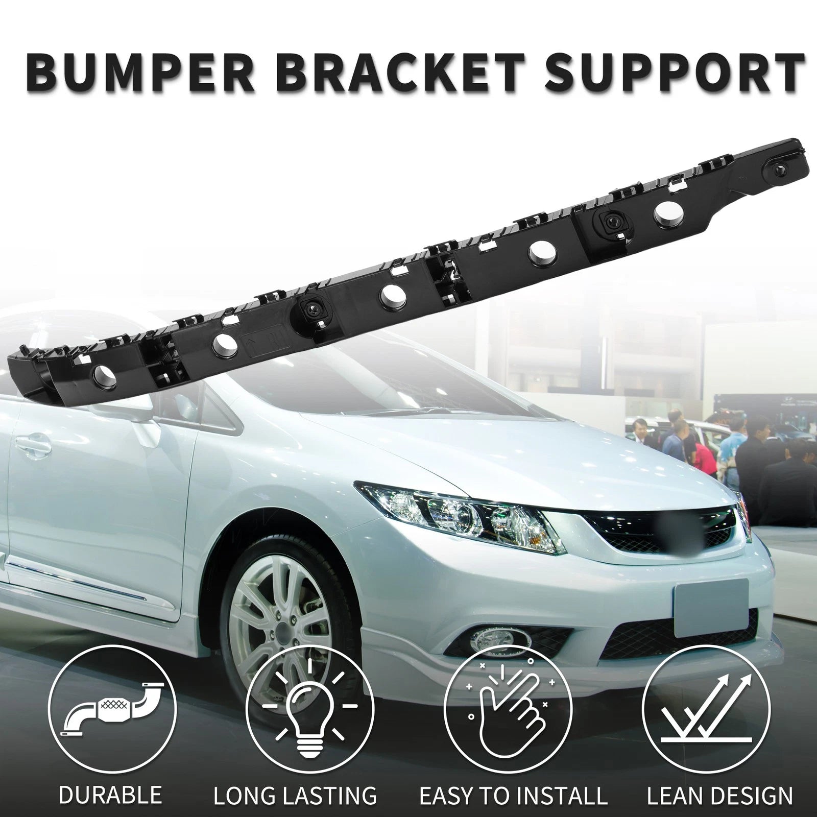 Right Rear Bumper Retainer Bracket No. 852204CE0A for Nissan Rogue (2014–2017)
