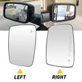 2X Heated Towing Mirror Glass for Dodge Ram 1500 2500 3500 (2002–2018)