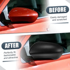 Pair Rearview Mirror Cover Cap Matte Black for Nissan Qashqai J10 (2007–2014)