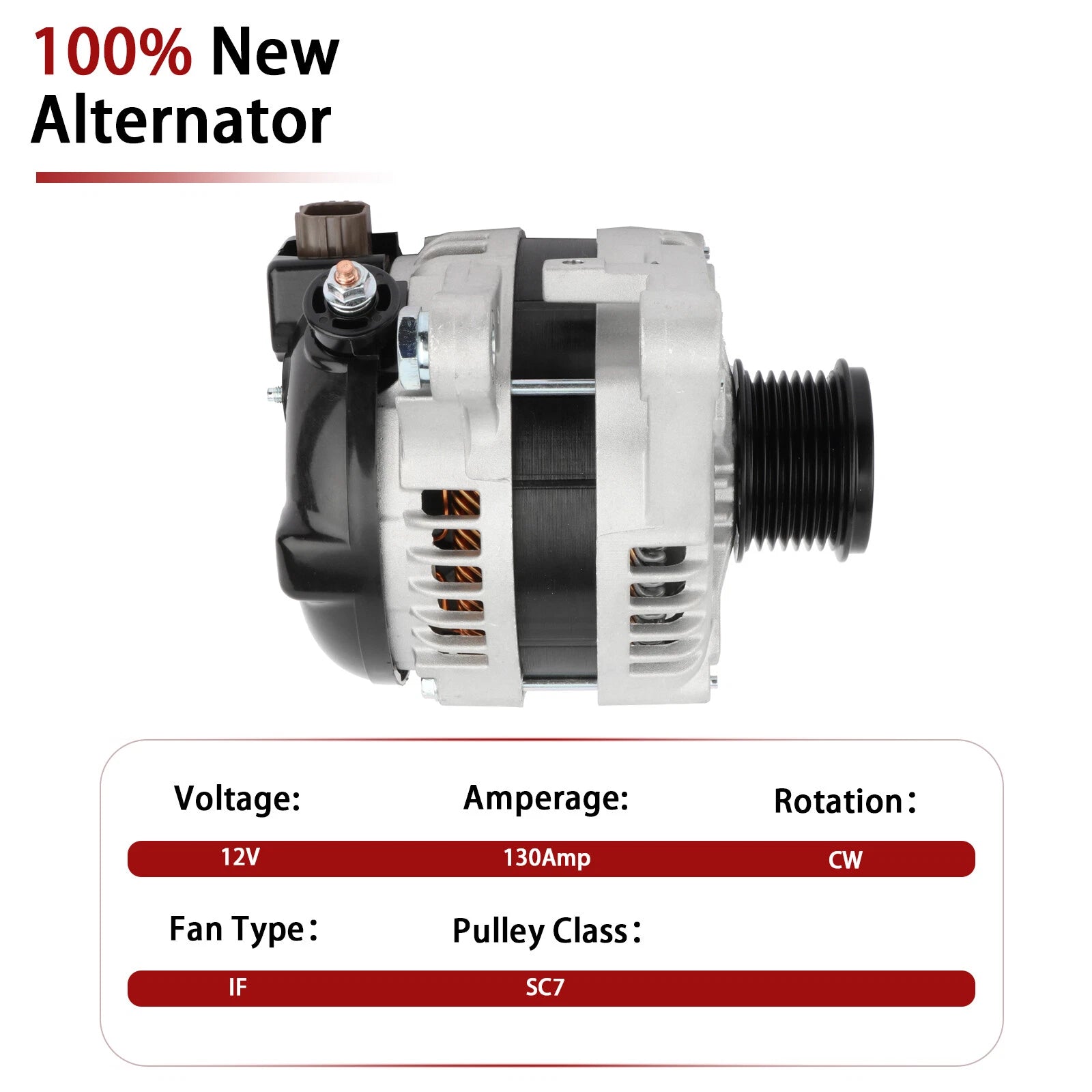 Alternator for Lexus ES350 (2007–2016) & Toyota Highlander (2008–2013) V6 3.5L
