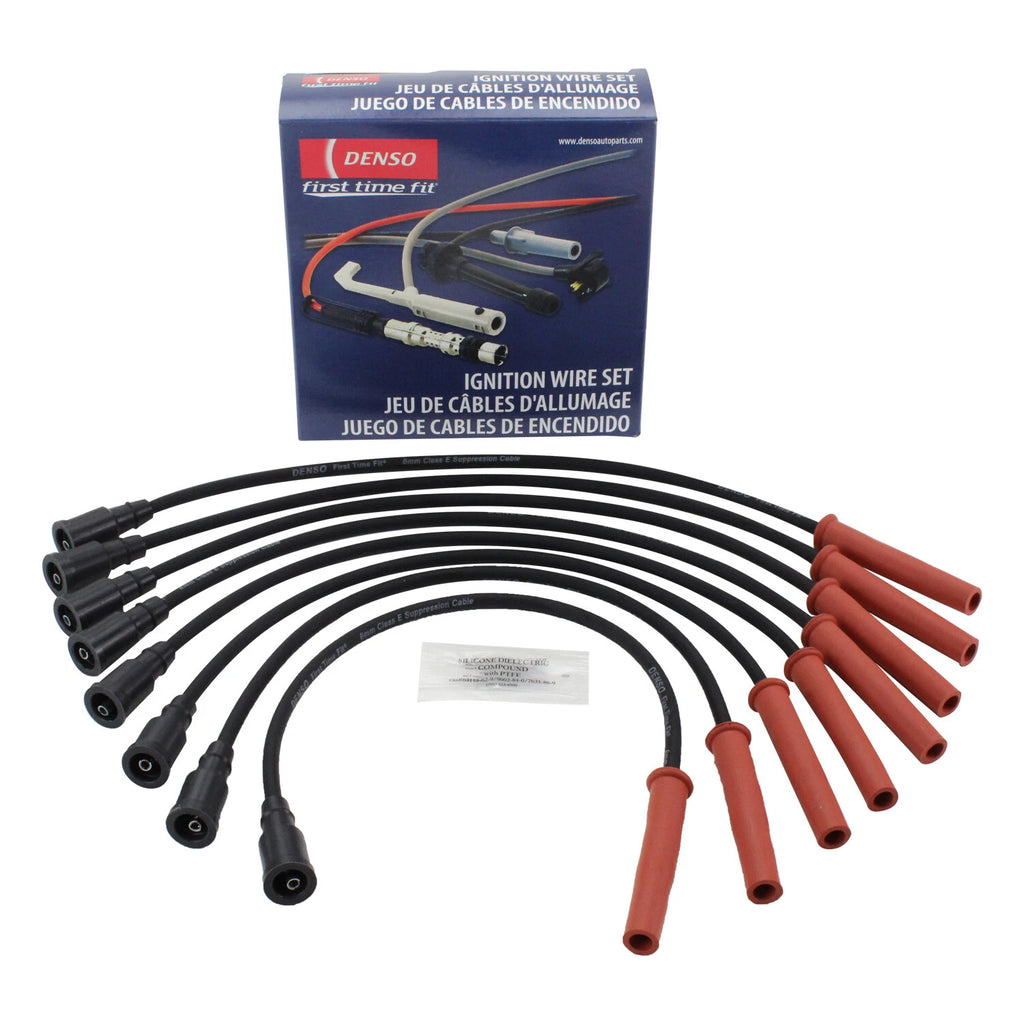 Set of 8mm Spark Plug Wires for Ford F-150 F-250 Super Duty (2011–2016) Denso 671-8173