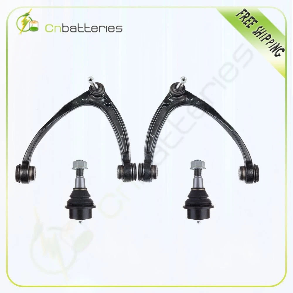 Set of 2 Control Arms & 2 Ball Joints for Chevrolet Silverado 1500 (2007–2012)