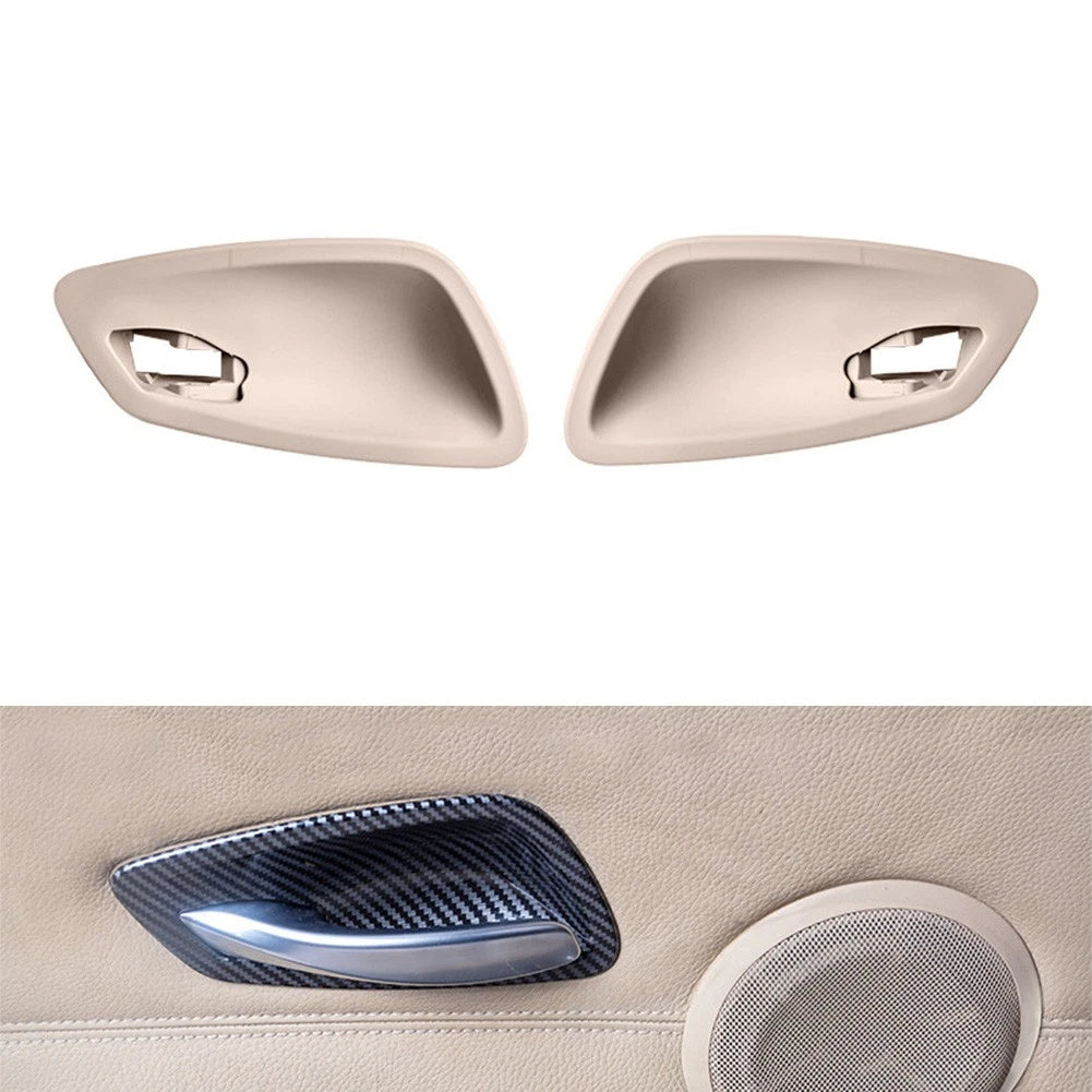 Set of 2 Inner Door Handle Bowl Covers for BMW 3 Series E90 (2005–2012) Beige