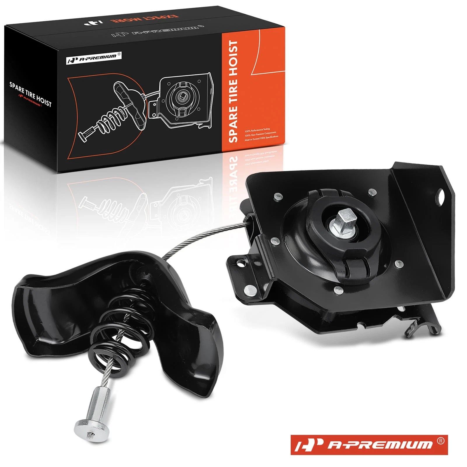 Spare Tire Hoist Carrier Winch for Chevrolet Silverado GMC Sierra 1500 (2007–2018)
