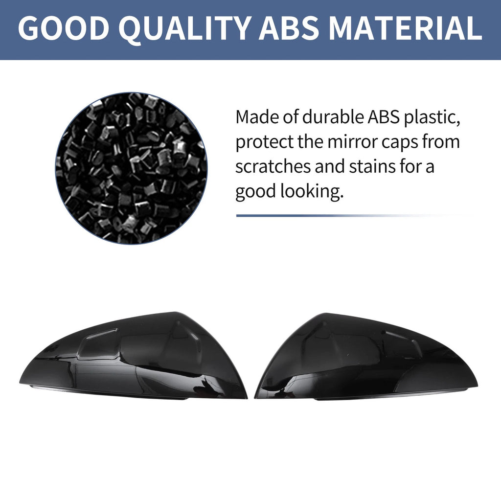 Mirror Cover Cap Replacement Set of 2 Gloss Black for Lexus ES (2018–2023)