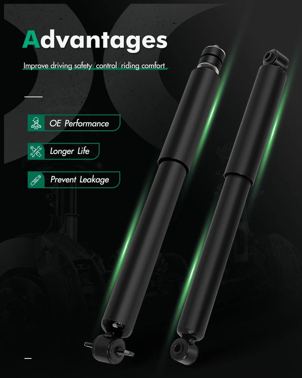 Front Rear Shock Strut Absorbers for Jeep Grand Cherokee (1999–2004)