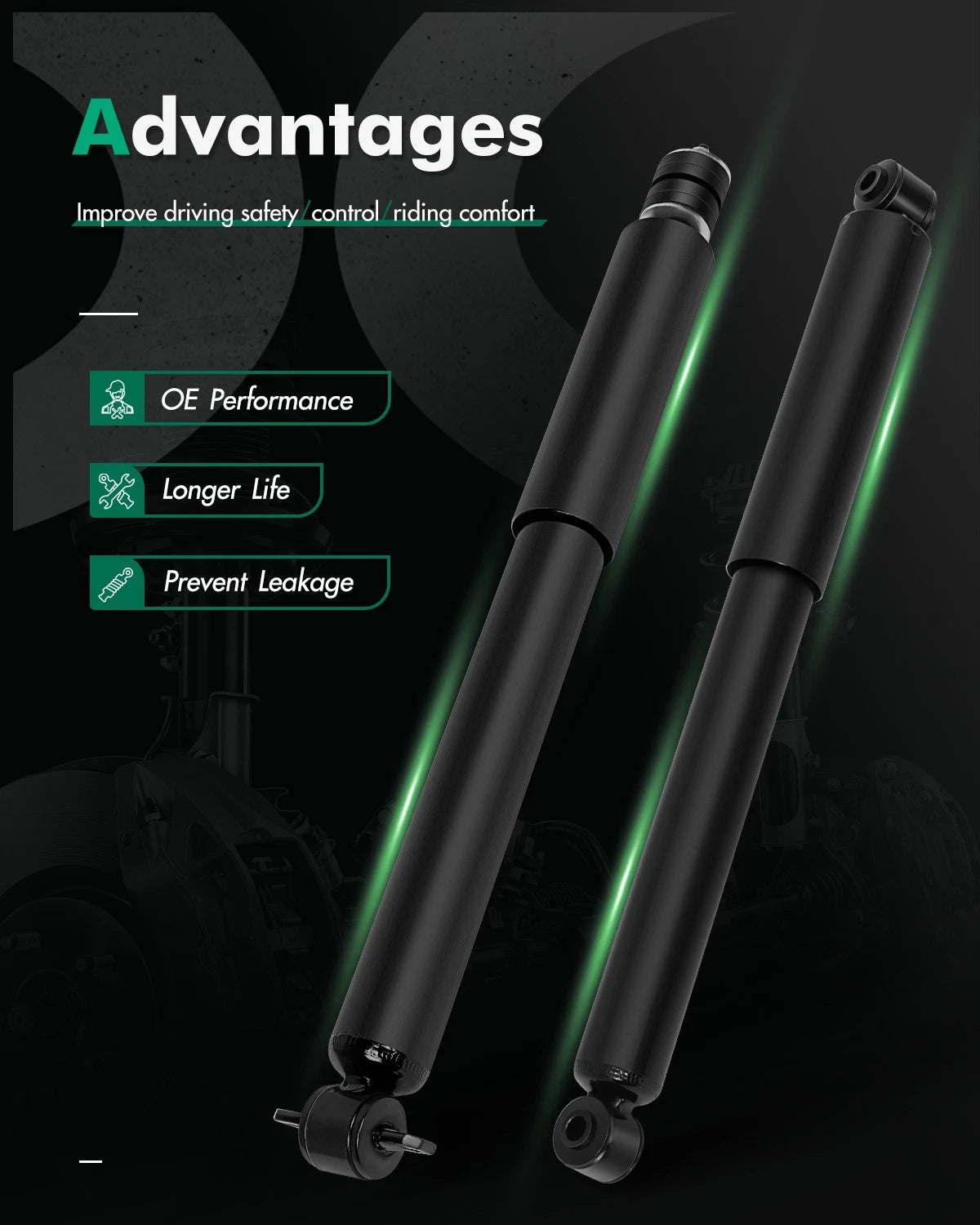 Front Rear Shock Strut Absorbers for Jeep Grand Cherokee (1999–2004)