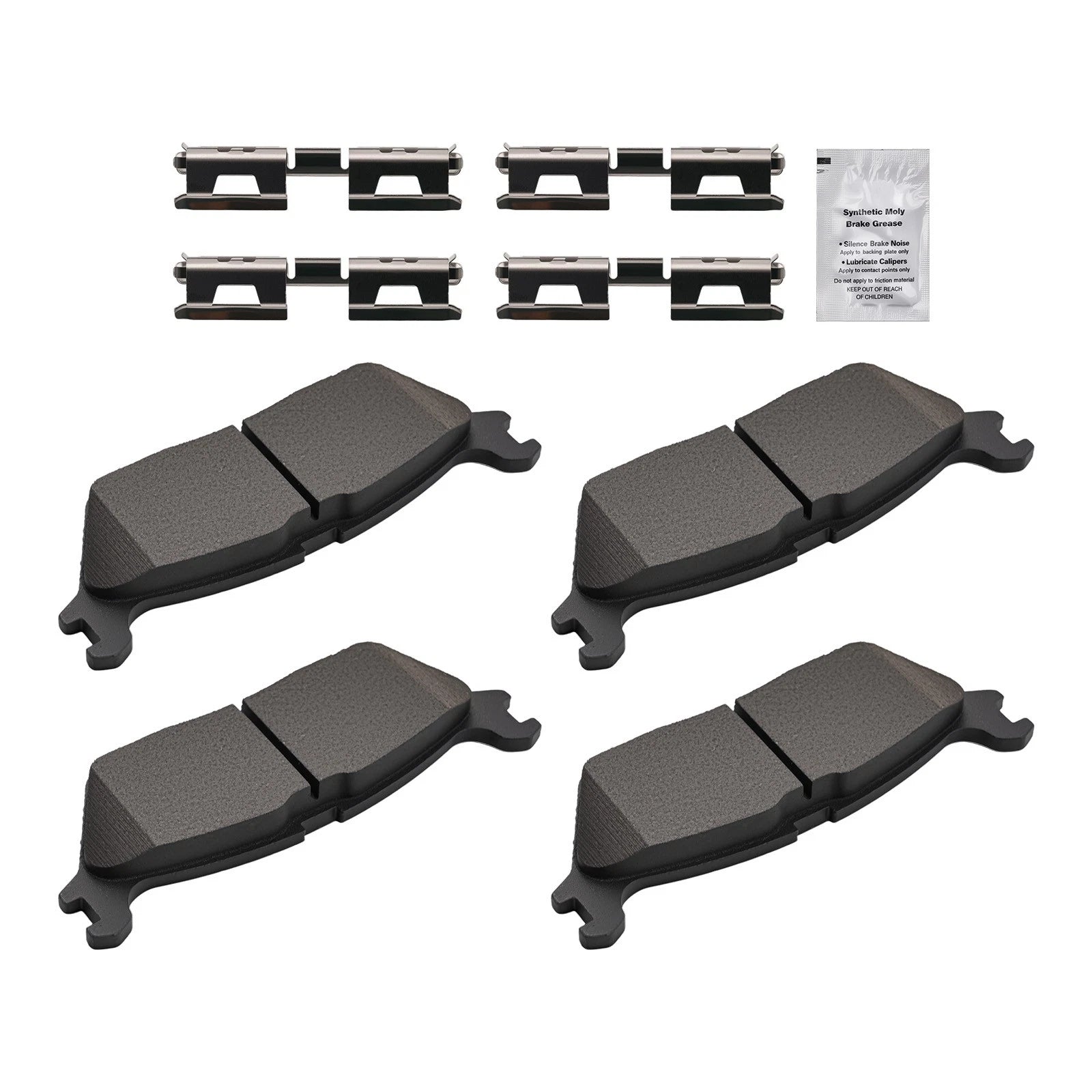 4pcs Rear Ceramic Brake Pads Set for Lincoln Navigator (2018–2022) D1790 P1790