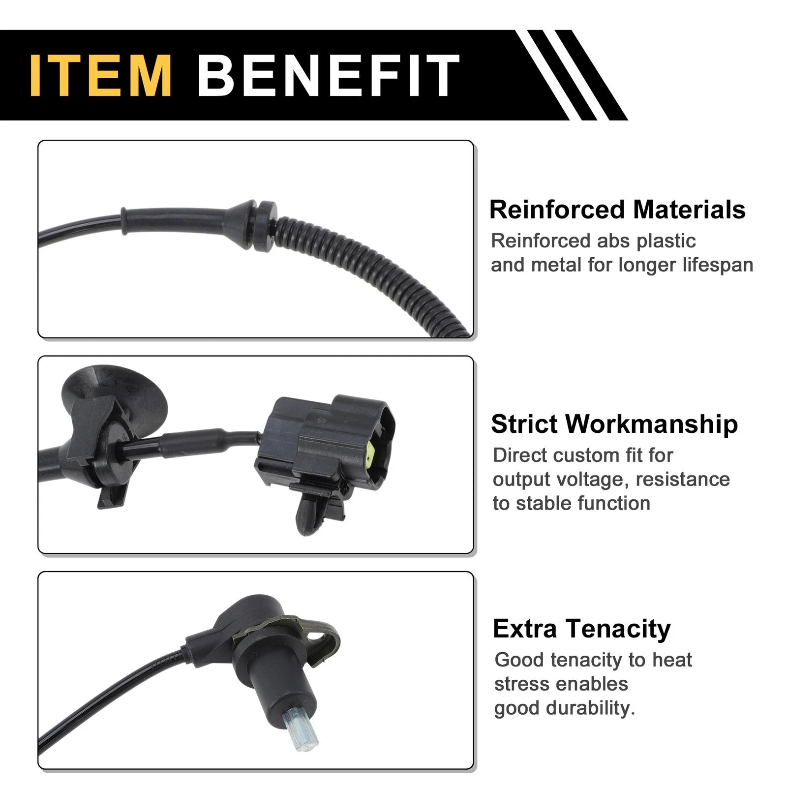 ABS Wheel Speed Sensor No. 95996129 for Chevrolet Aveo (2004–2011) Rear Left
