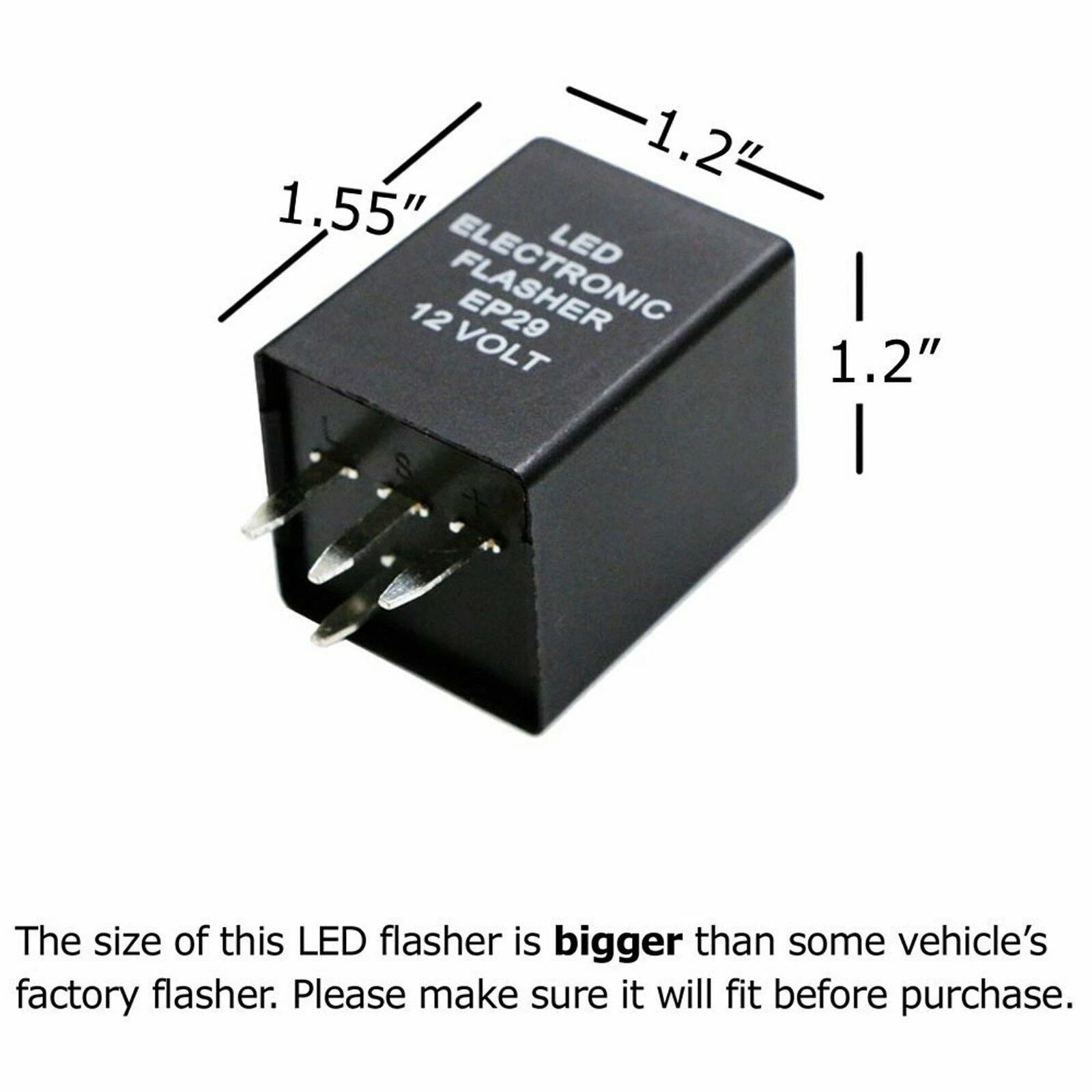 12V LED Flasher Relay for EP29 EP29N (2010-2010)
