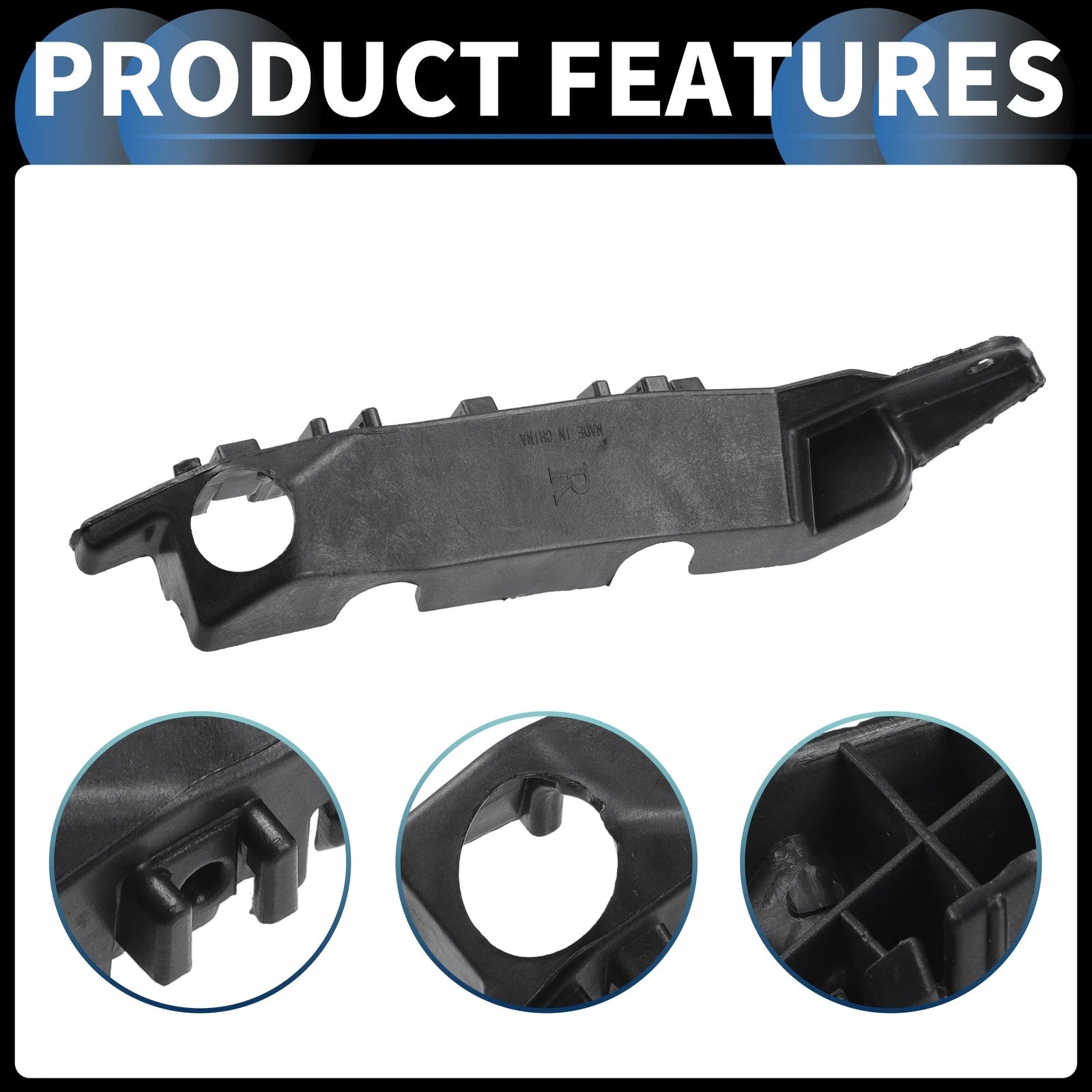1 Pair Front Bumper Retainer Bracket No. 865133X000 for Hyundai Elantra (2011–2016)