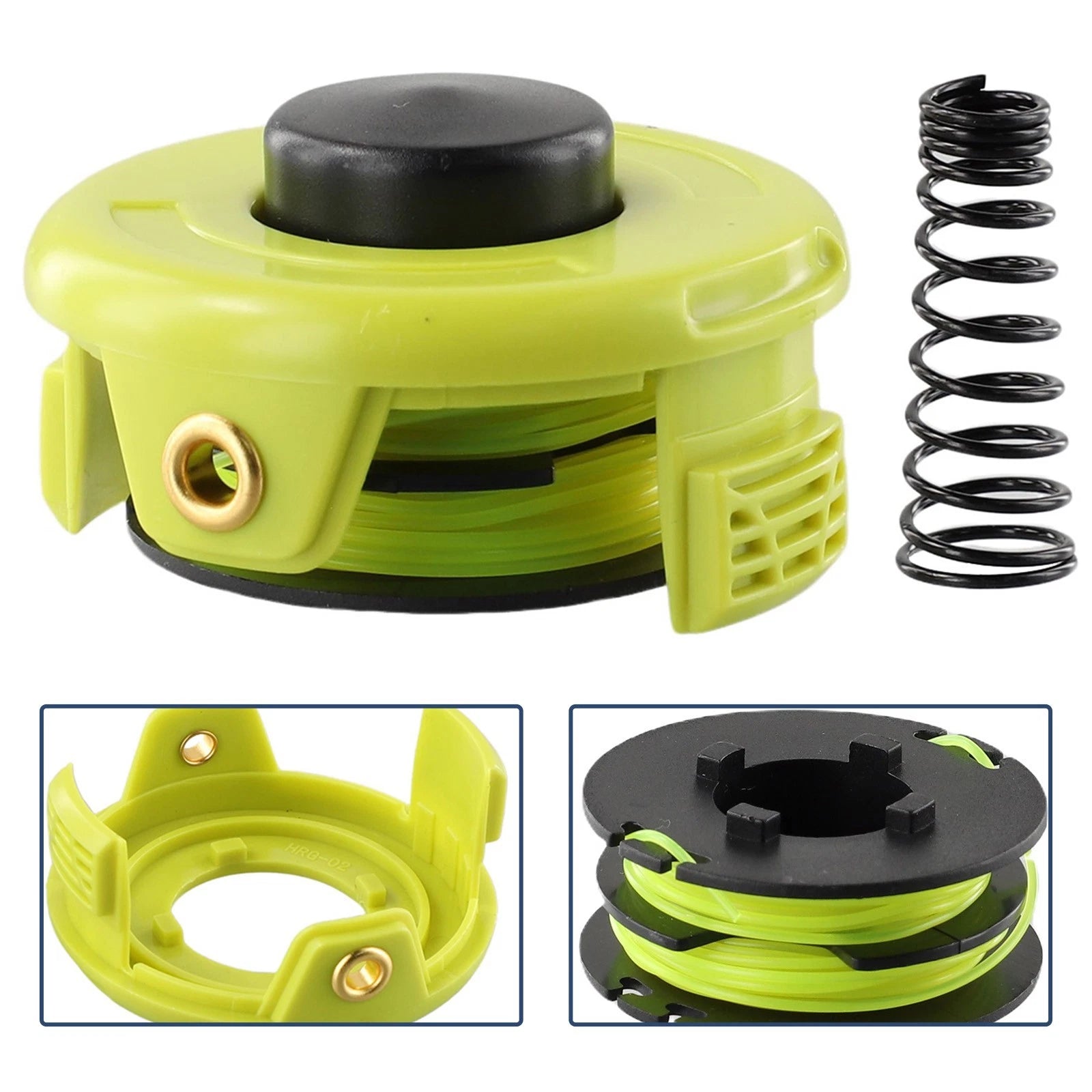 Trimmer Complete Spool Set of 1 for RLT3525S (Black/Yellow Plastic/Metal/Nylon)