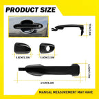 Set of 4 Outside Door Handles for Kia Spectra (2000–2009)