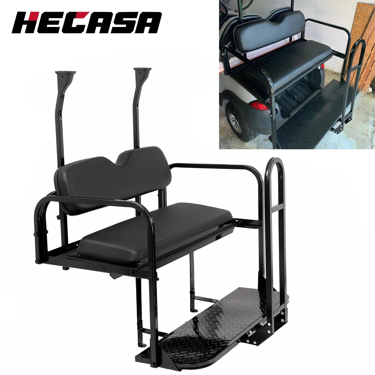 Flip Folding Rear Seat Kit for Club Car Precedent/Tempo (2004–Present)