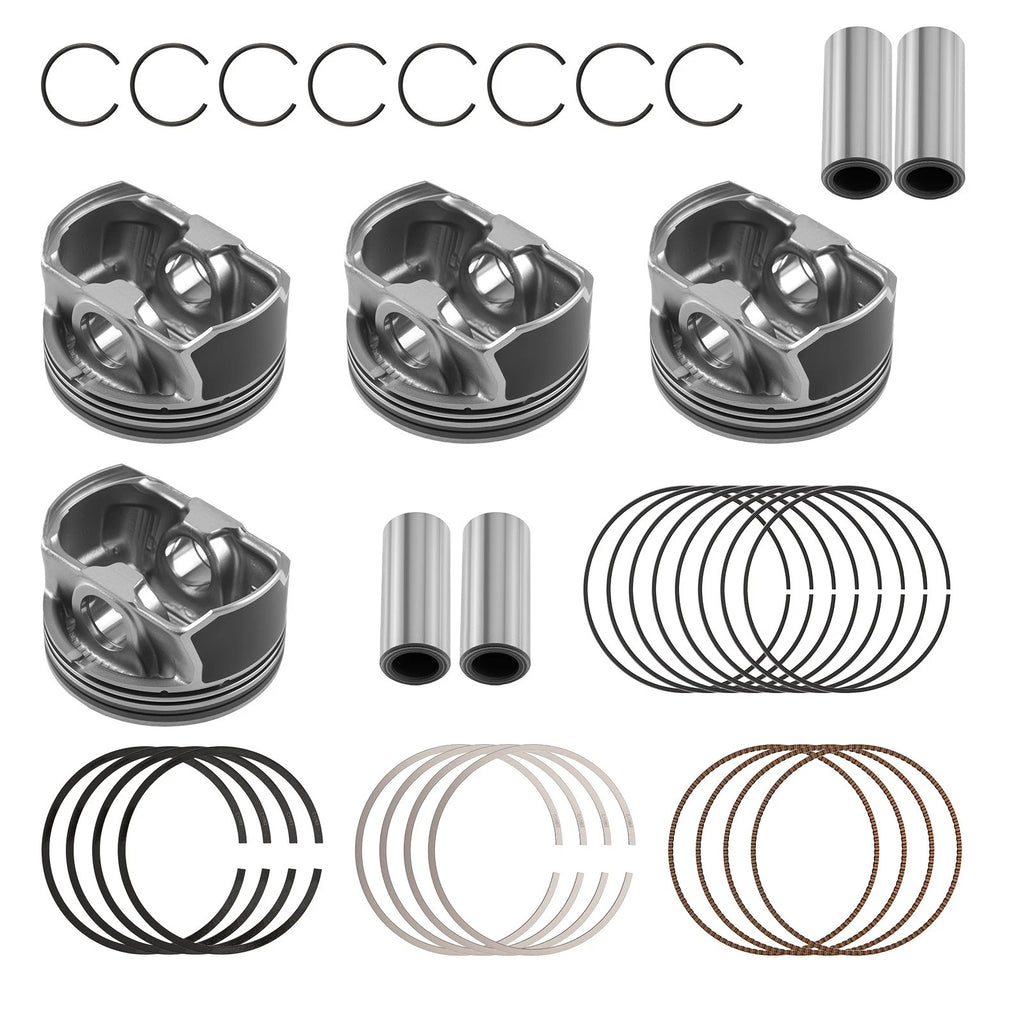 2.4L Engine Pistons & Rings Kit for Kia Sorento, Optima, Hyundai Sonata (2011–2019)