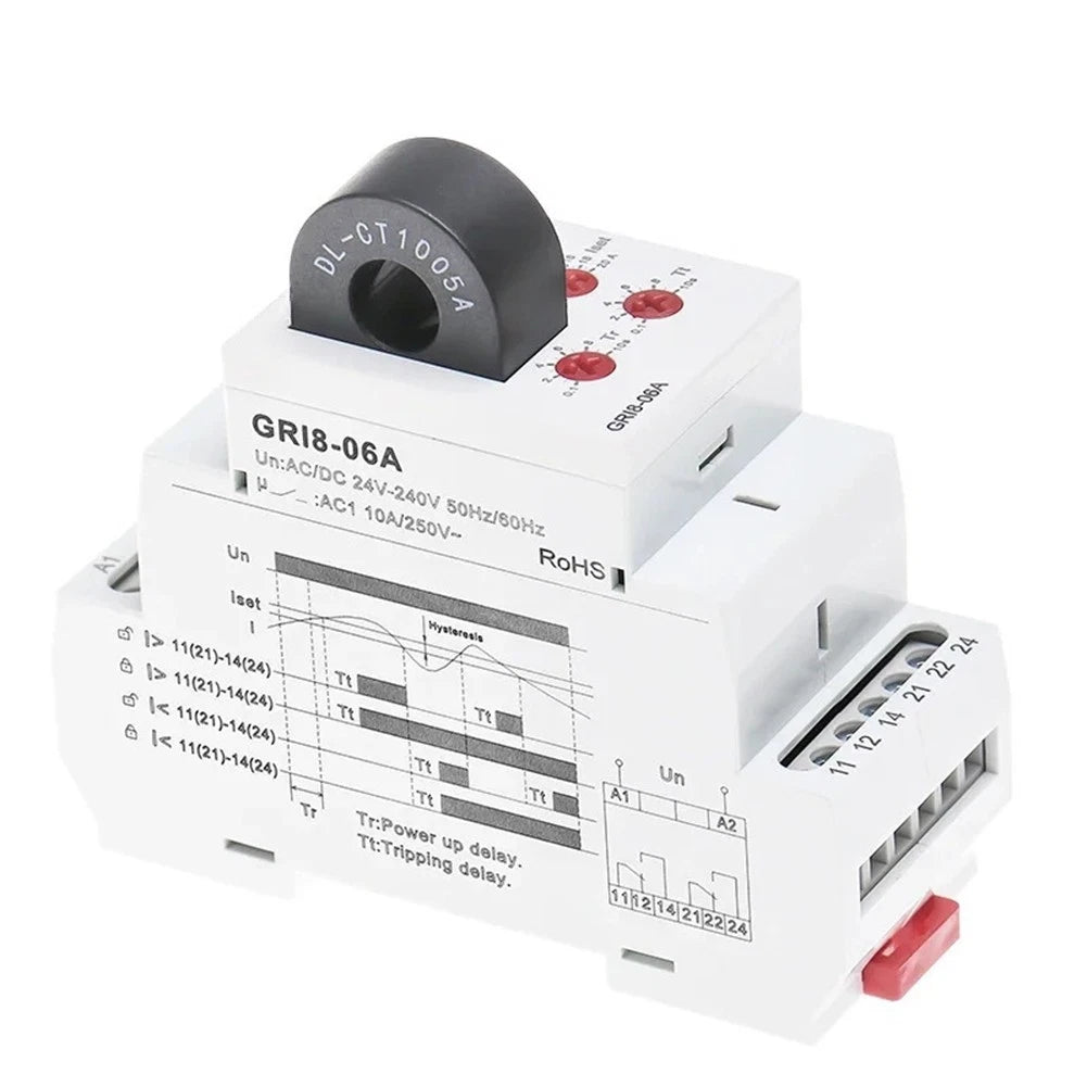 AC Current Relay GRI8-06A for Rail Switch Heating and Motor Monitoring