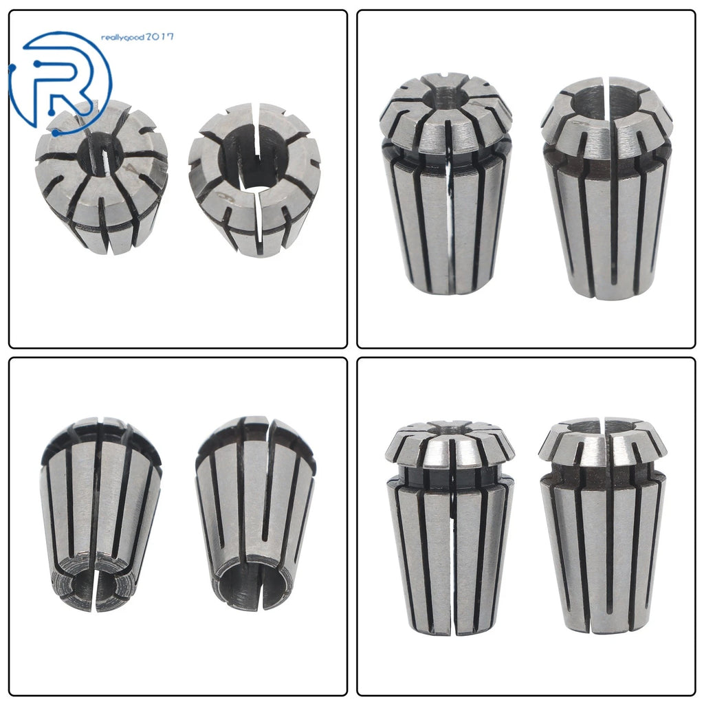7-Pack ER11 Spring Collet Set for CNC Milling Lathe (1mm to 7mm)