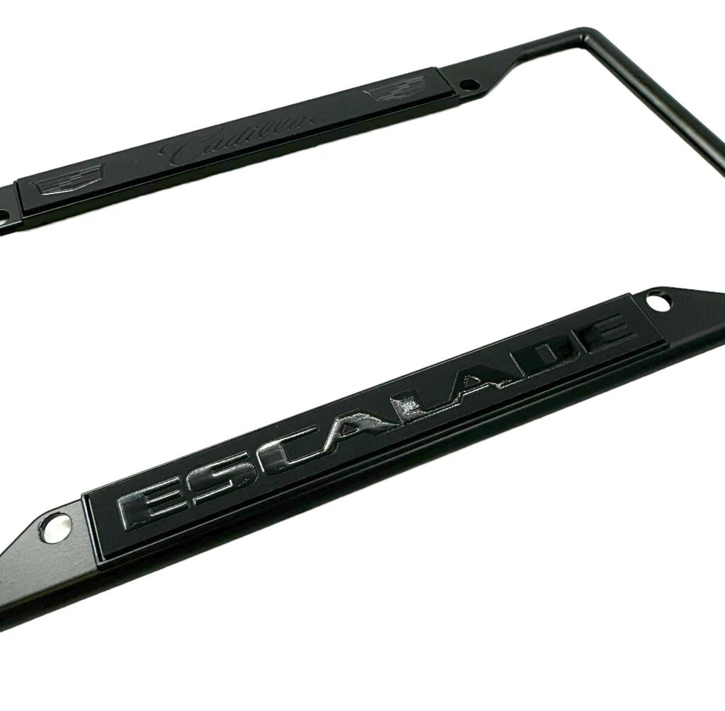 License Plate Frame with Emblem for Cadillac Escalade (2007–2020)