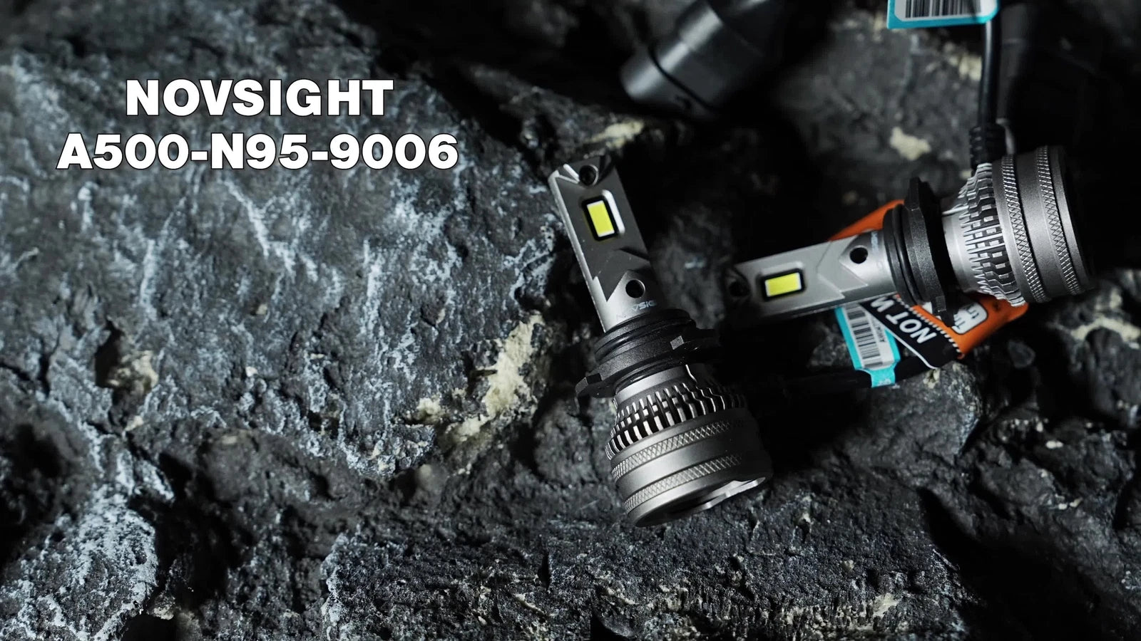 2X 9006 LED Headlight Bulbs for NOVSIGHT (200W, 40000LM, 6500K)